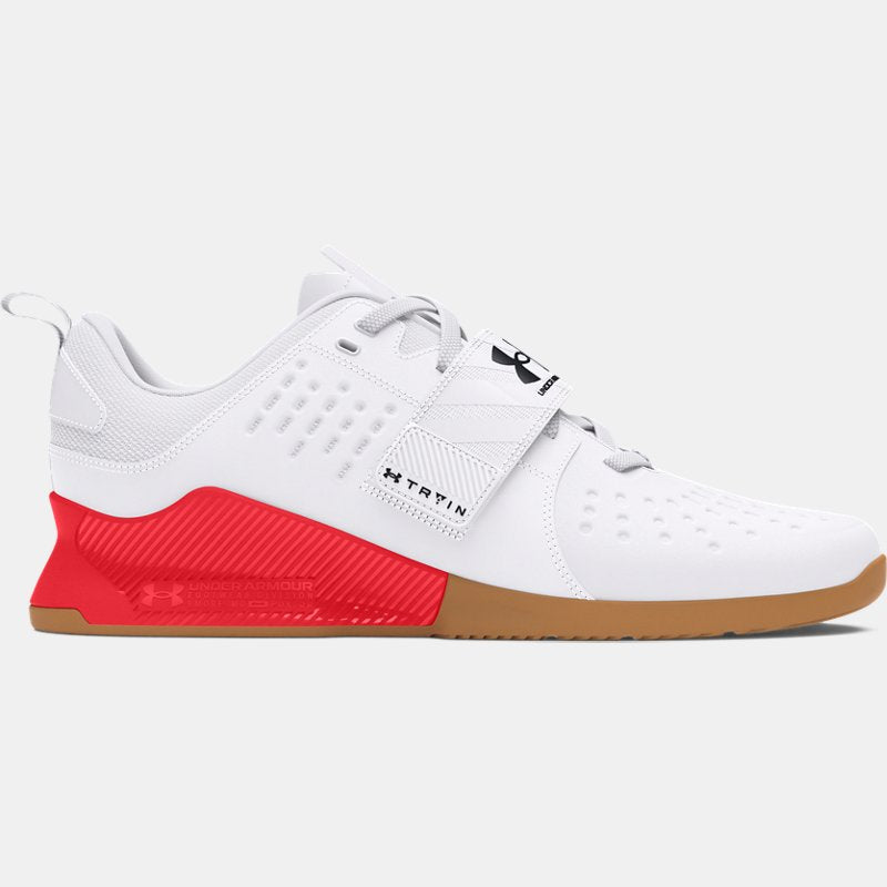 Under Armour Reign Lifter Training Shoes White Racer Red Black (EU )