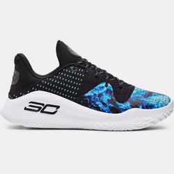 Curry Low FloTro Bruce Lee 'Dark Water' Basketball Shoes Black Sky Blue Black