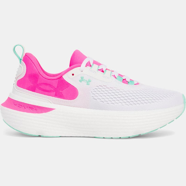 Under Armour Infinite Elite 2 Running Shoes White Aero Pink Comet Green