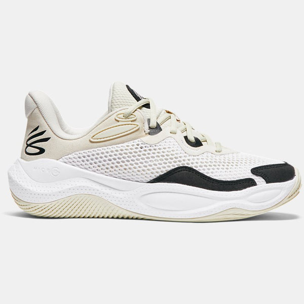 Curry Splash Suede Basketball Shoes White Summit White Black