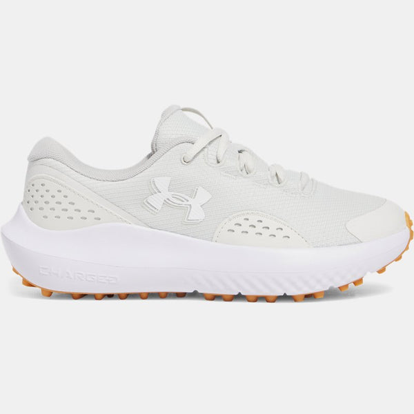 Under Armour Surge Golf Shoes White Clay White