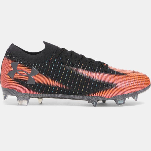 Under Armour Shadow Elite 3 FG Football Boots Black Ares Red Metallic Gun Metal