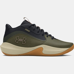 Under Armour Lockdown Basketball Shoes Marine OD Green Black Tetra Gray