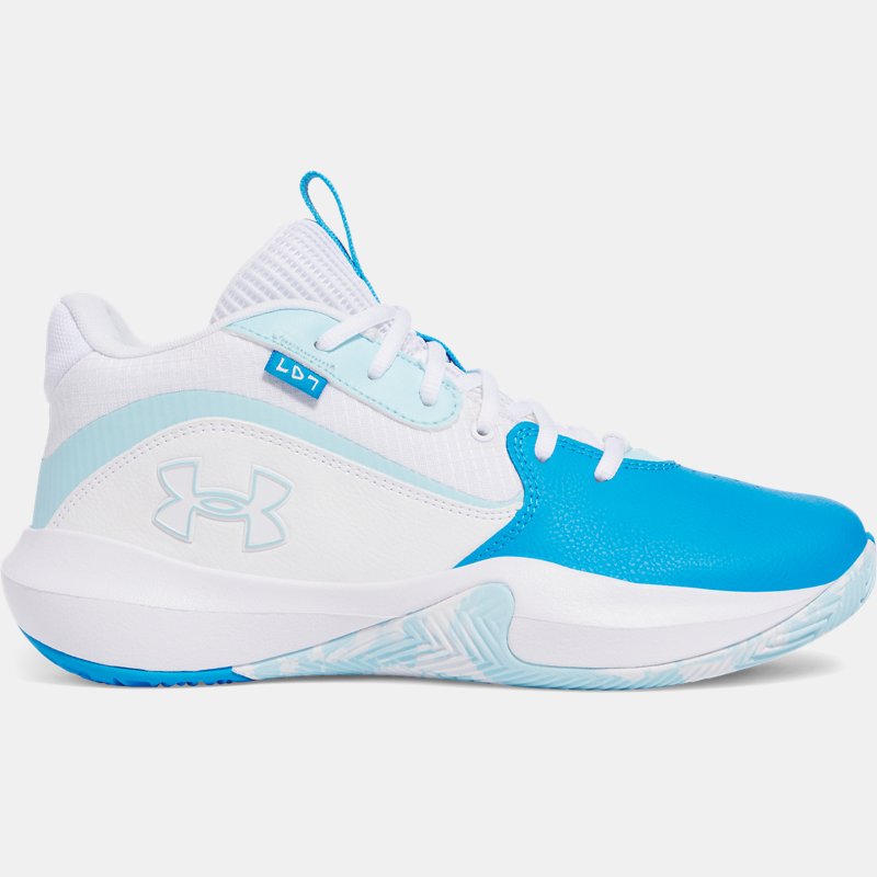 Under Armour Lockdown Basketball Shoes Electric Blue White Stream