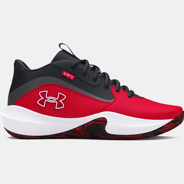 Under Armour Lockdown Basketball Shoes Red Black White