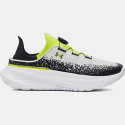 Under Armour SlipSpeed™ Mega Shoes White Black High Vis Yellow