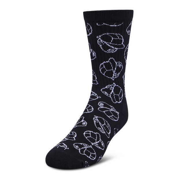 New Balance Paperboy Unisex Socks Cotton, Polyester, Elastane Black