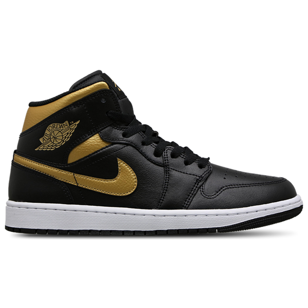 Jordan 1 Mid Sneakers Leather & Black