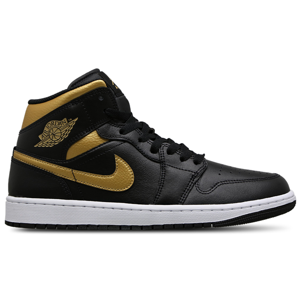 Jordan 1 Mid Sneakers Leather & Black