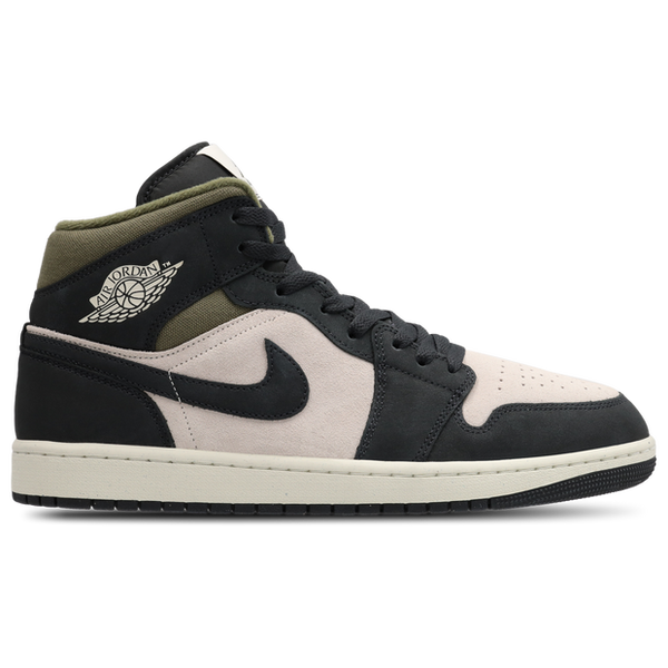 Jordan Aj1 Mid Sneakers Leather & Beige