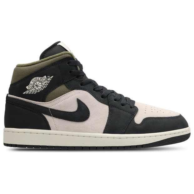 Jordan Aj1 Mid Sneakers Leather & Beige