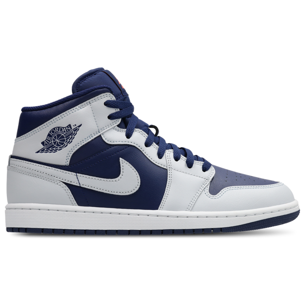Jordan Aj1 Mid Sneakers Leather & Blue