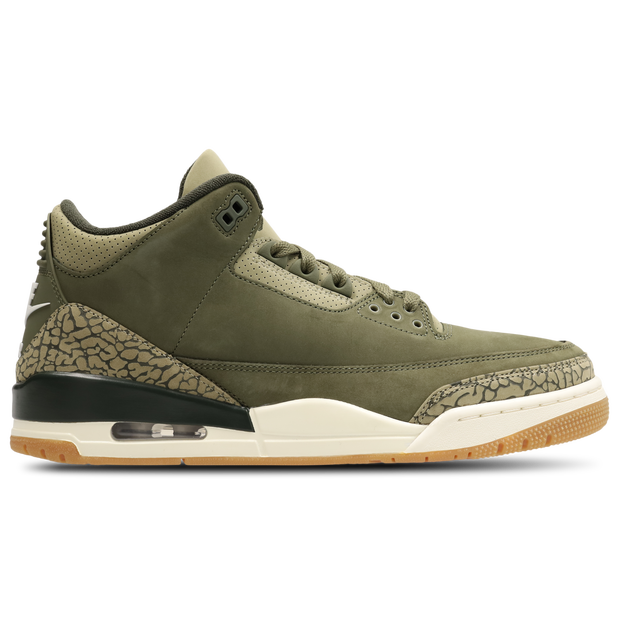 Jordan Aj3 Retro Sneakers Leather Olive
