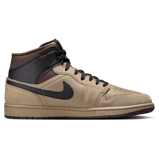 Jordan 1 Mid Sneakers Leather Brown