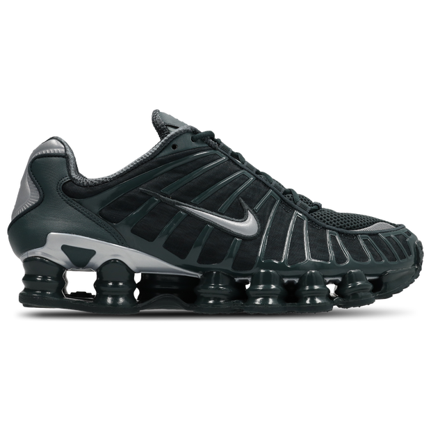 Nike Shox Sneakers Synthetics, Textile Green