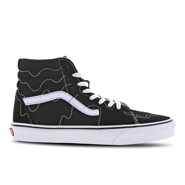 Vans Sk8 Hi Stitch Warp Sneakers Suede Black