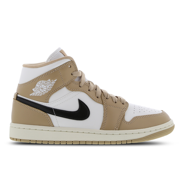 Jordan Aj1 Mid Sneakers Leather White