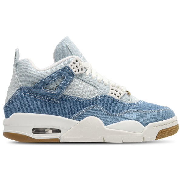 Jordan Retro 4 Tex Sneakers Denim White