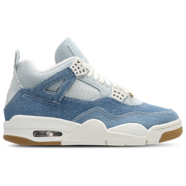Jordan Retro 4 Tex Sneakers Denim White