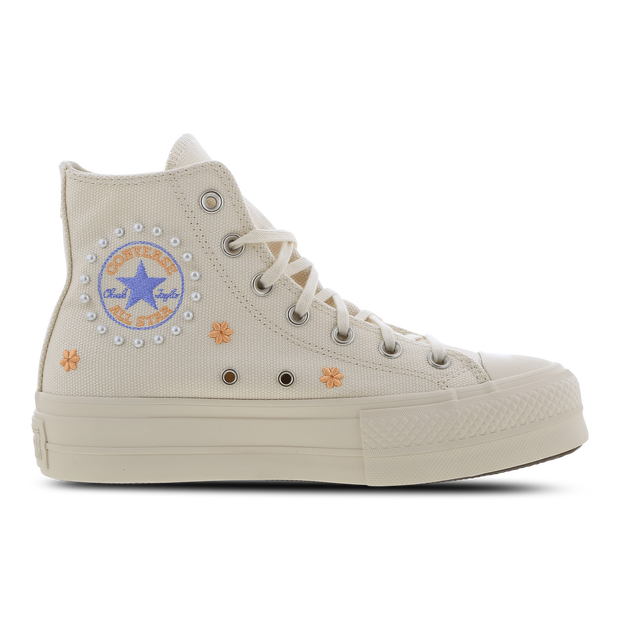 Converse Ctas Lift Platform High Sneakers Textile & Beige