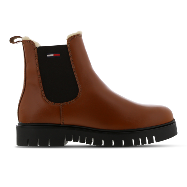 Tommy Jeans Chelsea Sneakers Leather Bronze