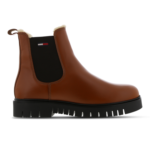 Tommy Jeans Chelsea Sneakers Leather Bronze