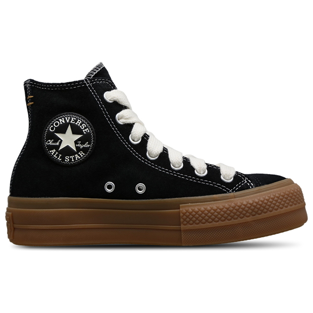 Converse Ctas Lift Platform High Sneakers Suede Black