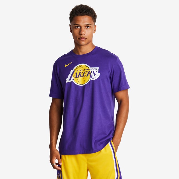 Nike Logo1 T Shirts Cotton Woven Purple