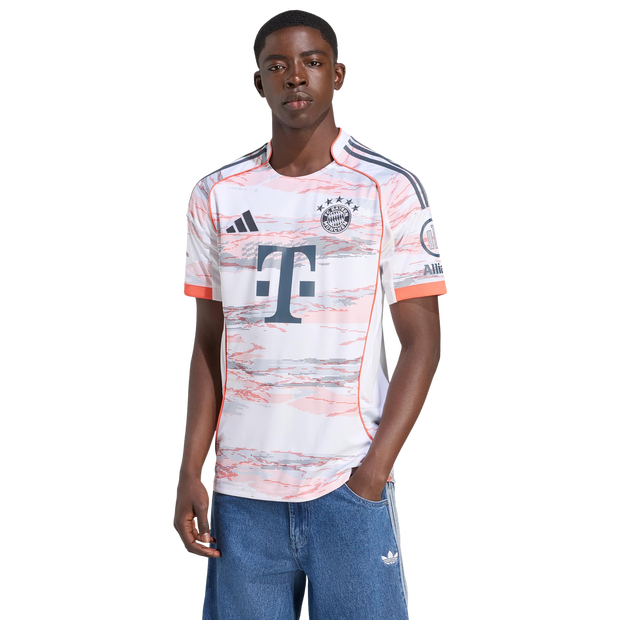 Adidas Fc Bayern München Jersey Away 2025 26 Jerseys/Replicas Poly Jersey White
