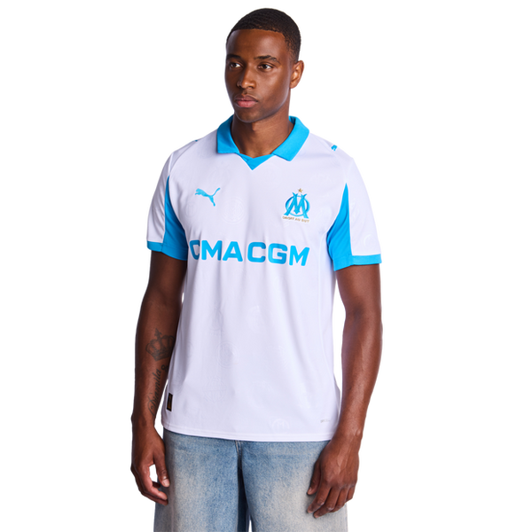 Puma Marseille Home 25 26 Jerseys/Replicas Poly Jersey White