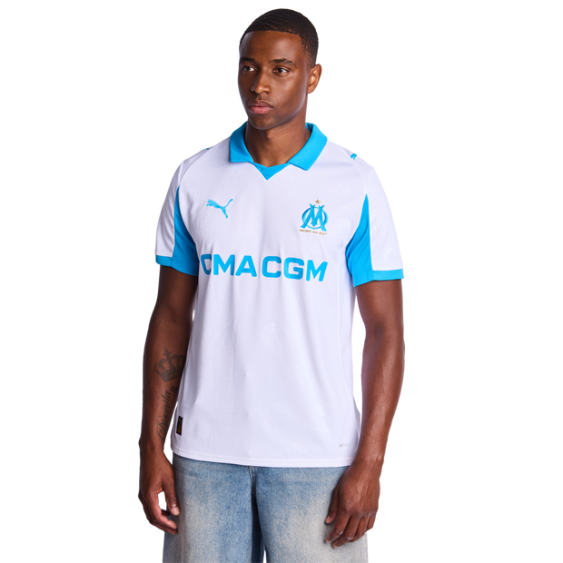 Puma Marseille Home 25 26 Jerseys/Replicas Poly Jersey White