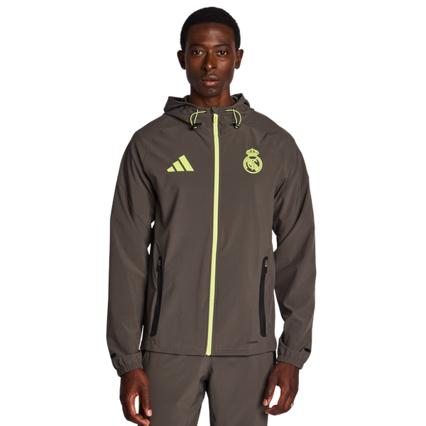 Adidas Real Madrid Track Tops Poly Woven Grey
