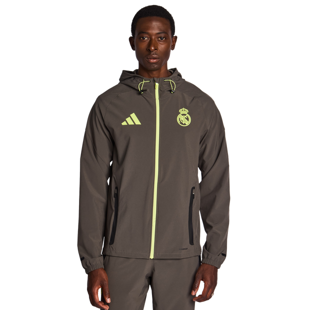 Adidas Real Madrid Track Tops Poly Woven Grey