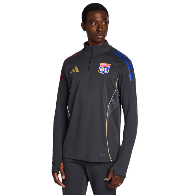 Adidas Olympic Lyon Track Tops Poly Fleece Grey