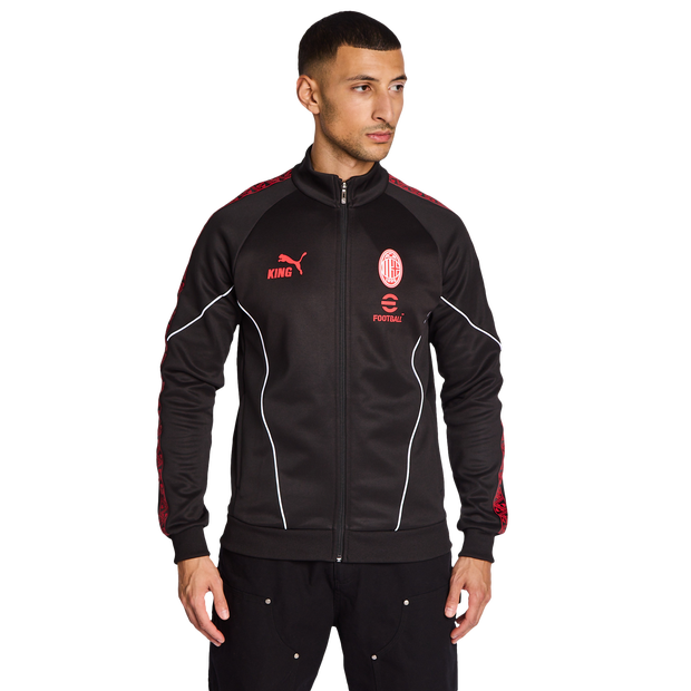 Puma Ac Milan Track Tops Poly Woven Black