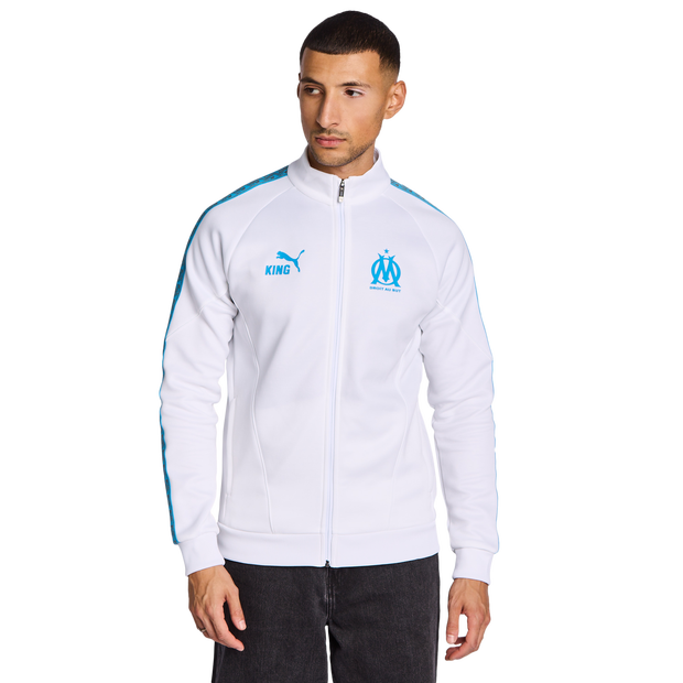 Puma Olympic Marseille Track Tops Poly Woven White