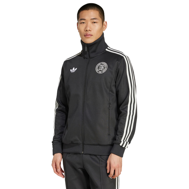 Adidas Germany Anniversary Sports Jacket Jackets Cotton Jersey Black