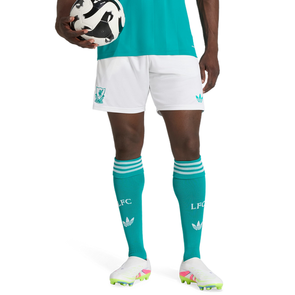 Adidas Liverpool Fc 25/26 Third Shorts Shorts Poly Mesh White