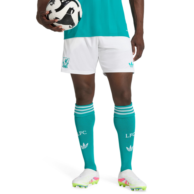 Adidas Liverpool Fc 25/26 Third Shorts Shorts Poly Mesh White