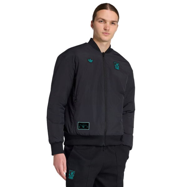Adidas Liverpool Fc Terrace Icons Jacket Jackets Nylon Black