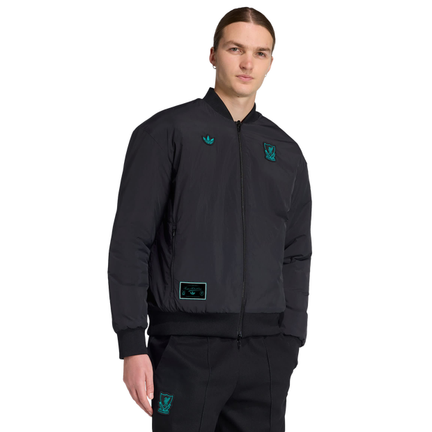 Adidas Liverpool Fc Terrace Icons Jacket Jackets Nylon Black