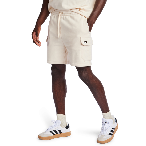 Lckr Based Cargo Shorts Cotton French Terry Brown