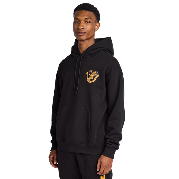 Lckr Badge Hoodies Cotton Fleece Black