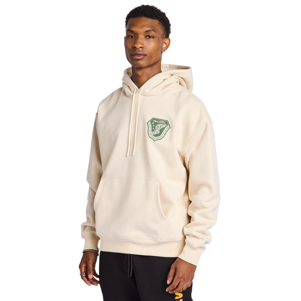 Lckr Badge Hoodies Cotton Fleece Beige