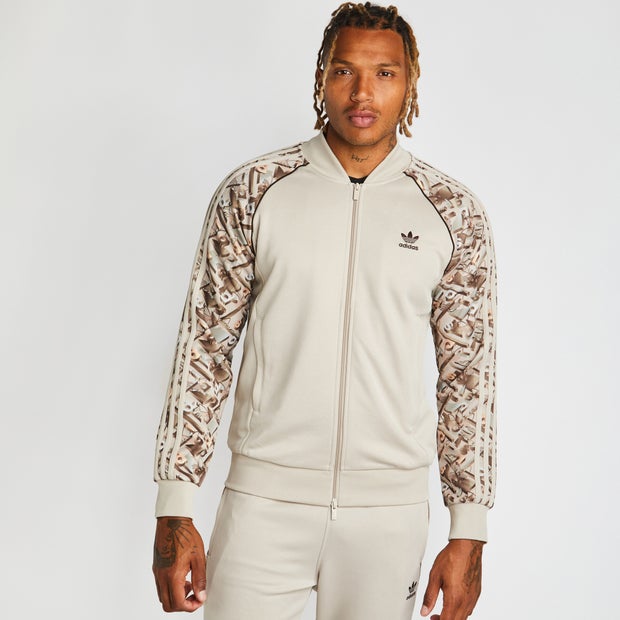 Adidas Superstar Track Tops Beige