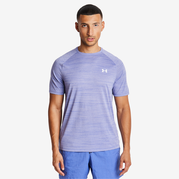 Under Armour Tech T Shirts Poly Jersey Blue