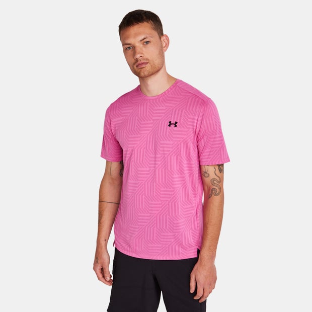 Under Armour Tech T Shirts Poly Jersey Pink