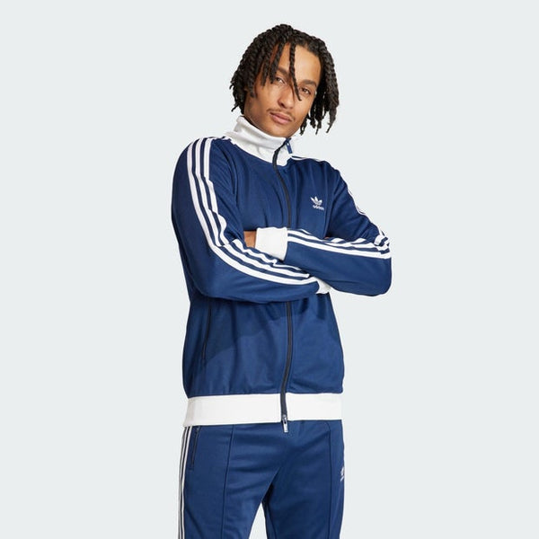 Adidas Beckenbauer Track Tops Poly Jersey Blue