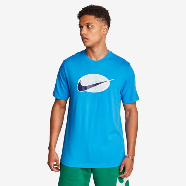 Nike Swoosh T Shirts Blue