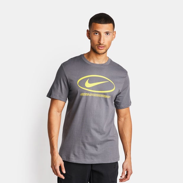 Nike T100 T Shirts Grey